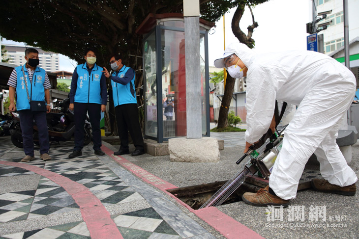 消滅蚊蠅蟲害，花蓮市展開噴藥消毒工作