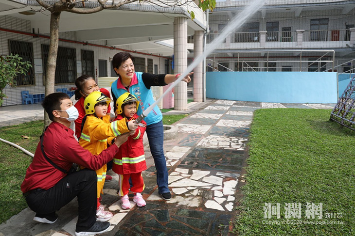 吉安鄉幼落實防疫、防火安全行動，知識向下扎根