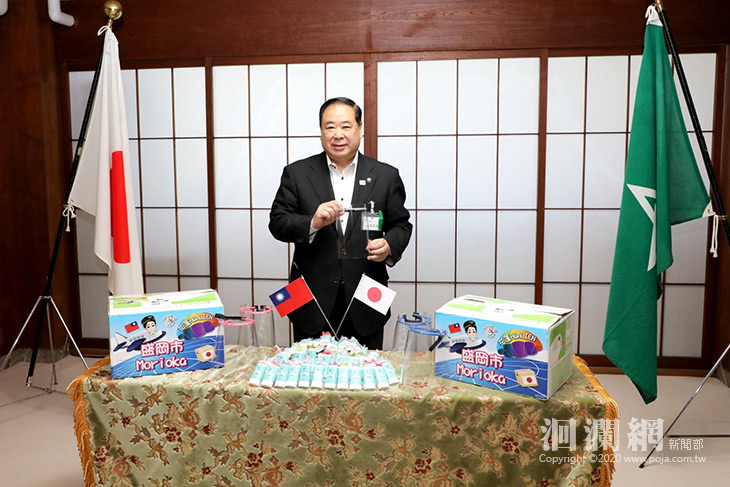 花蓮市防疫物資運抵日本盛岡市，NHK報導感謝援助