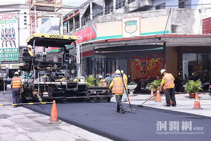 花蓮市富國路刨鋪改善，為用路人提供優質交通環境