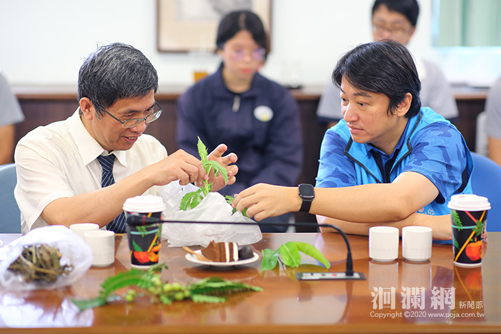 魏嘉賢拜會慈科大，盼協助提升部落發展雞角刺加工