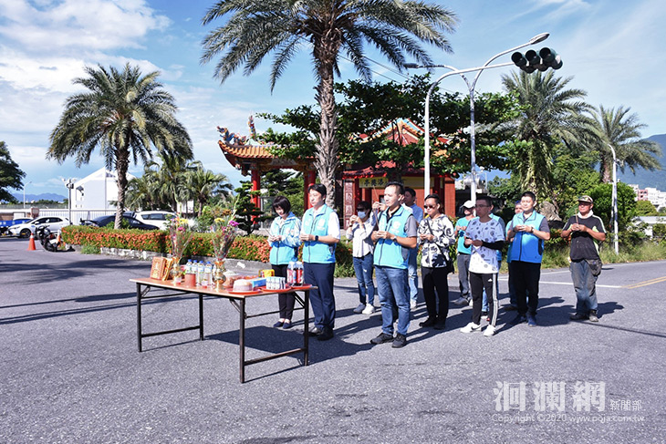 農兵橋即日起封橋施工，魏嘉賢參與開工祈福盼施工