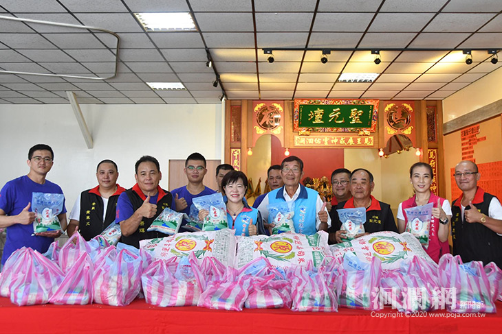 馬府千歲聖元壇集愛心物資，送暖吉安獨居老大人