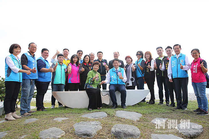 花蓮市與高千穗町締盟周年，同舟共渡藝術裝置揭幕