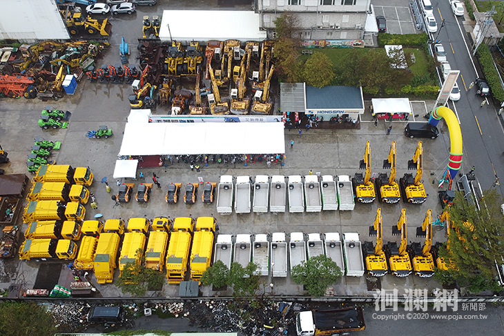 爭取1億餘元補助，花縣撥交41部環境清潔車輛機具