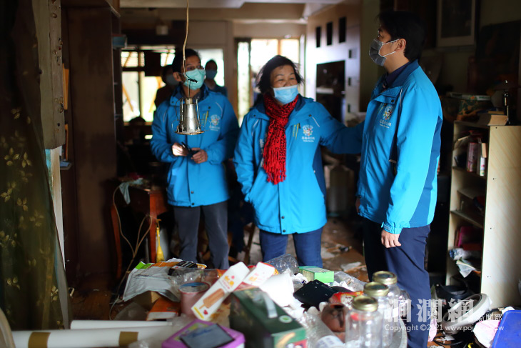 中華路498巷火警災戶，花蓮市啟動安心為您機制關
