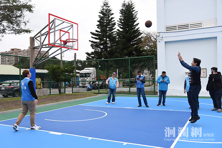 打造友善運動空間，民孝里活動中心籃球場近期開放