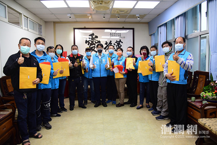 蕭氏企業有限公司捐款春節助弱勢，17里100自強戶
