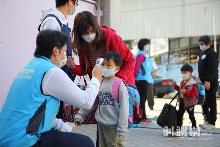 幼兒園開學日，魏嘉賢到校視察開學防疫情形