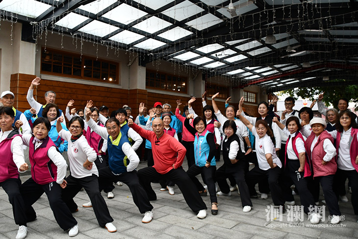陳氏太極拳研習武動好客藝術村，響應吉安推展健康