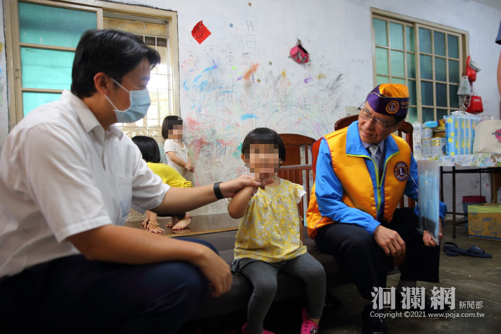 蘇男獨力撫養一家九口，魏嘉賢感謝第一獅子會伸援