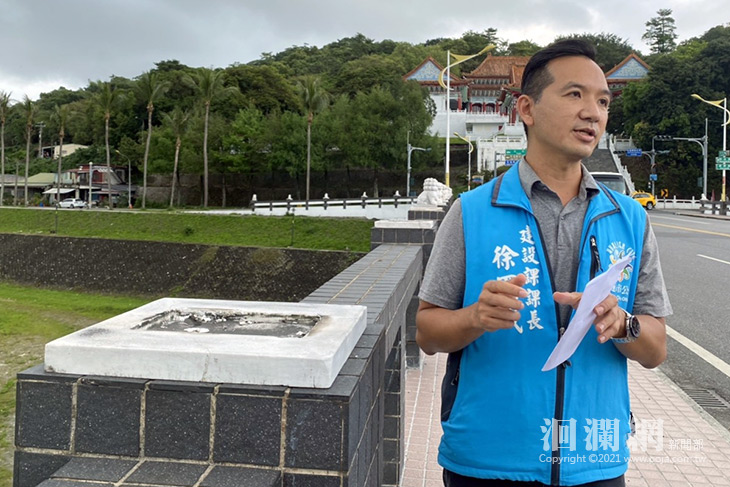 不見了!!尚志橋石獅少兩隻，花蓮市公所已向警方備