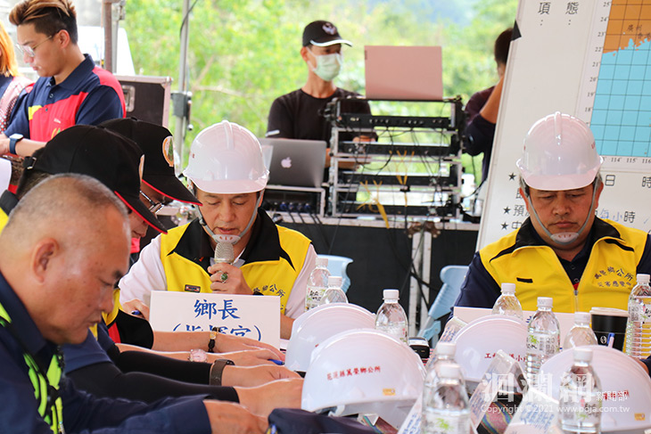 萬榮防汛搶險演習提醒民眾防患未然並做好準備工