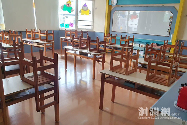 補教業者配合停課，教育處入班稽查宣導防疫