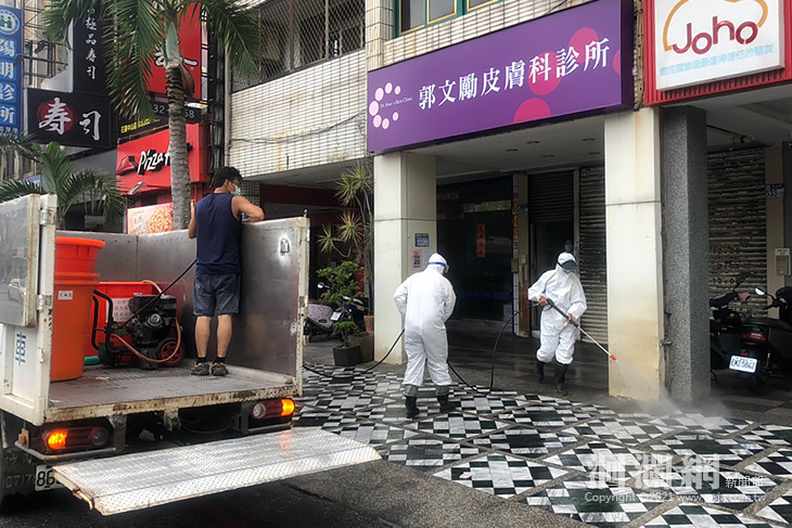 花蓮縣防疫消毒大隊持續提前佈署執行清消作業