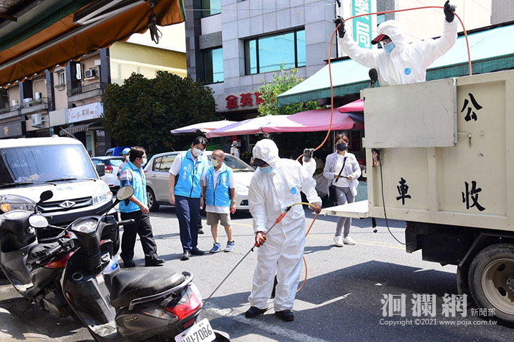 防疫作戰 花蓮市加強足跡預防性清消作業
