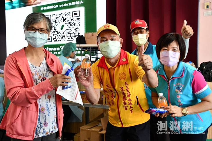 勝安宮捐贈1.5萬瓶平安水，游淑貞感謝母娘慈悲護