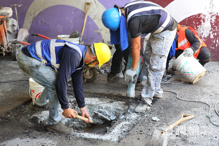 中原路地下道油漆工程暫封閉 7/21下午恢復通行