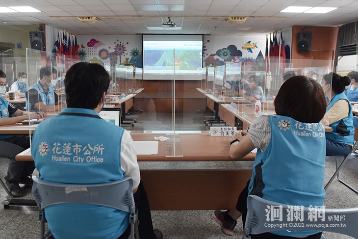 因應烟花颱風來襲，魏嘉賢市長召開防災整備會議