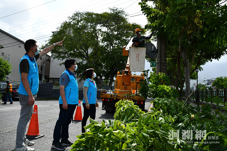 吉安鄉啟動災害應變中心二級開設，完成各項防颱整