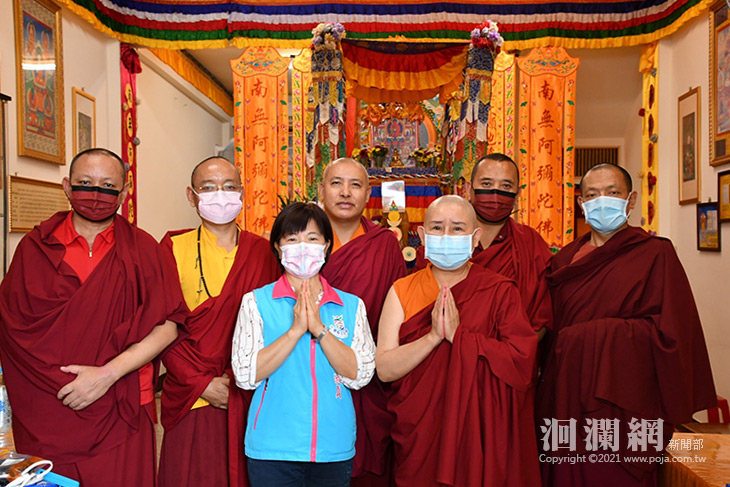游淑貞感謝噶舉佛學院花蓮中心，用吉祥月捐助愛照