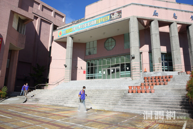 花蓮市加強防疫措施，開學前夕針對校園執行防疫消