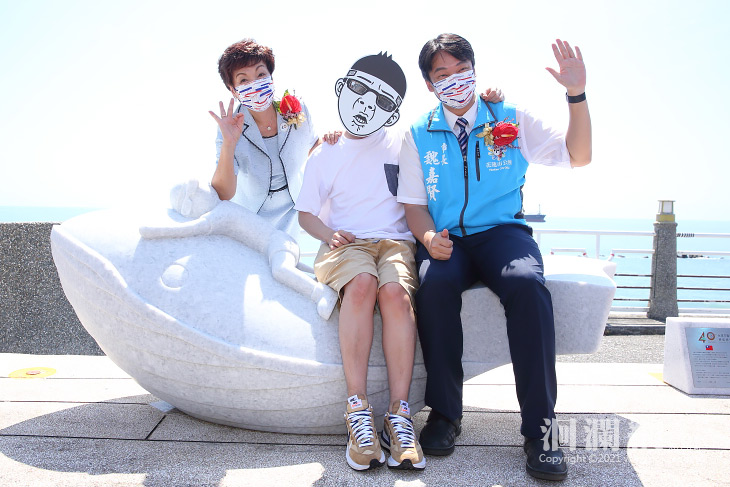 花蓮市與蔚山廣域市締盟姊妹40週年，鯨探號藝術裝