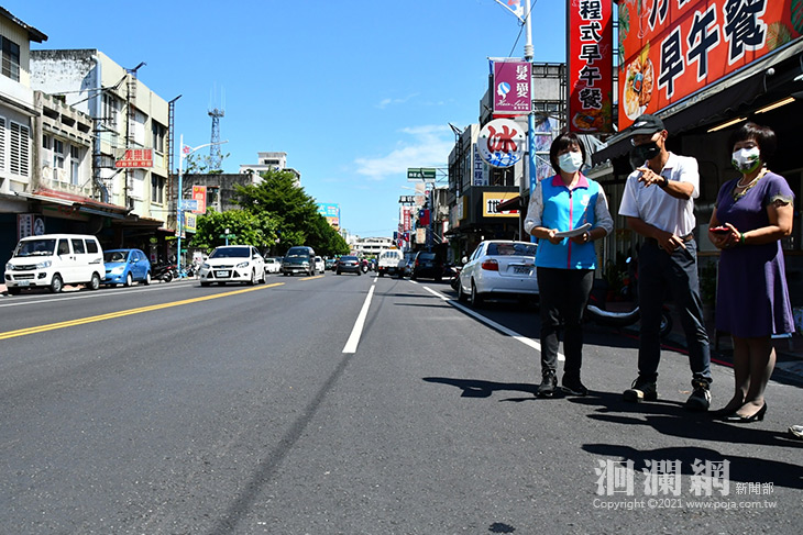 公路總局與吉安鄉公所會勘地方道路建設