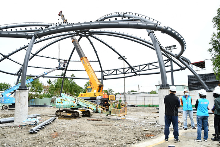 吉安客庄禾埕計畫工程超前已達五成，將配合全中運