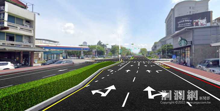 中央路1至4段3月起將辦理新設左轉車道工程