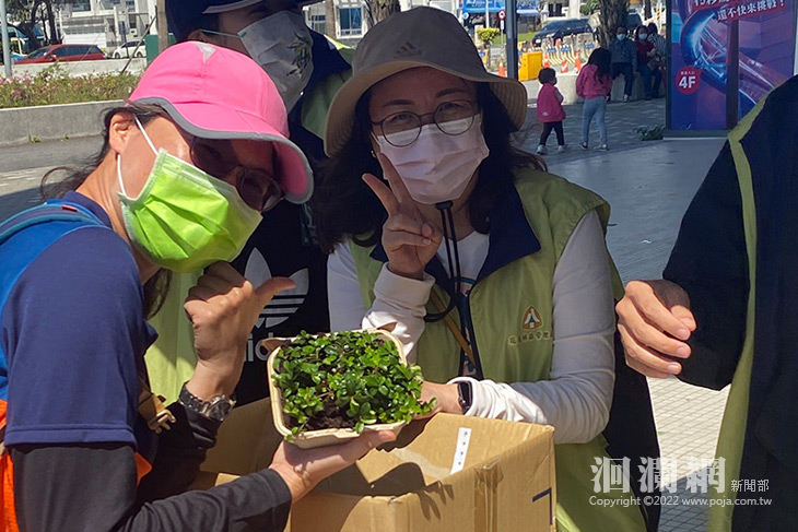 林管處贈苗、星巴克送咖啡 「漢堡盒」樹苗吸睛