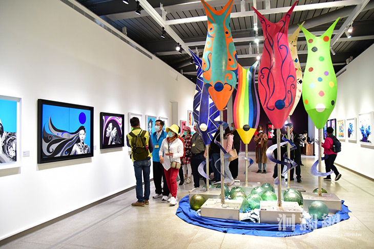 花蓮市原住民義務幹部觀摩 參訪優希夫畫展及原