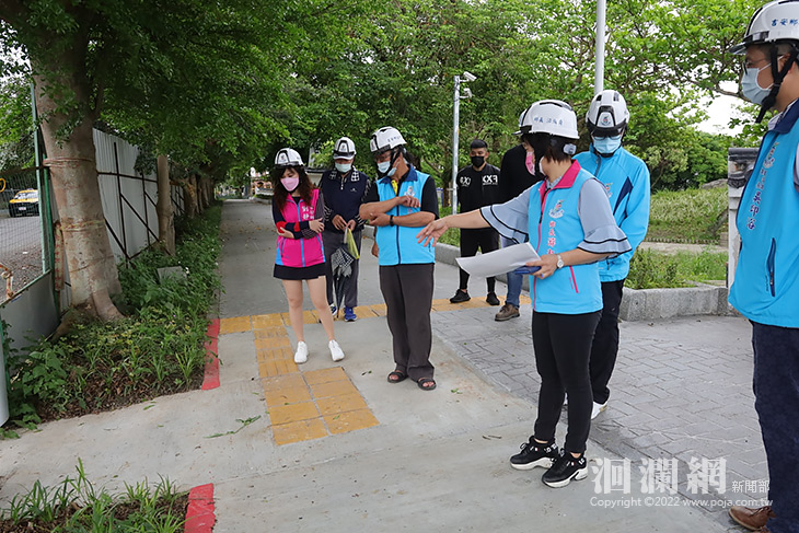 游淑貞率隊檢視公園建設，創新吉安共好新生活