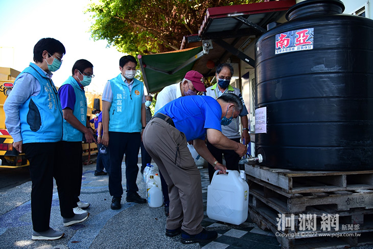 因應疫情嚴峻，花蓮市設置17處次氯酸水取用據點