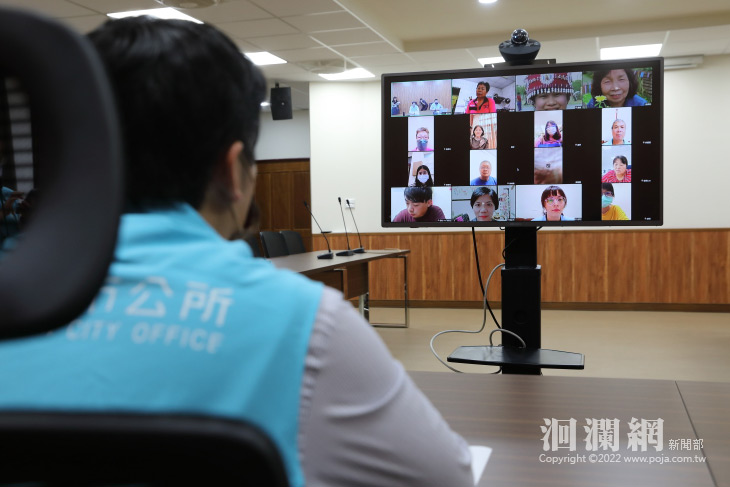 魏市長與福氣站幹部視訊 探討疫情期間福氣站運