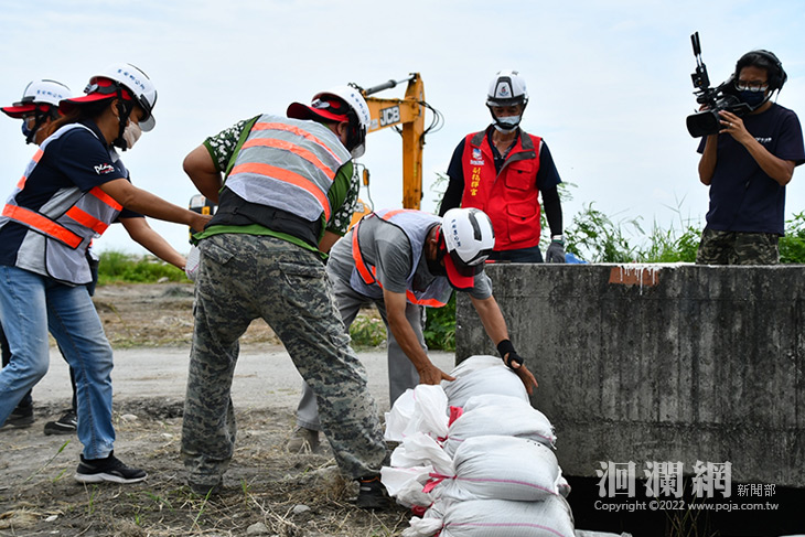 首創視訊調度與實兵演習 九河局與吉安鄉公所聯