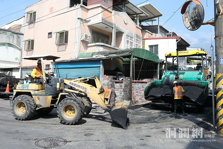 花蓮市介林九街刨鋪改善 為用路人提供優質交通