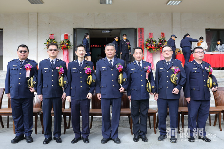 花蓮縣五分局長卸、新任分局長聯合交接