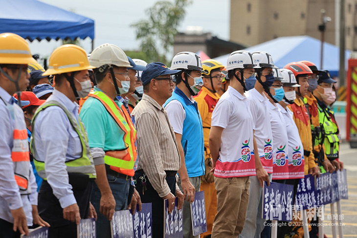 吉安鄉防汛演習多元災防預設逼真，展現橫縱向聯繫