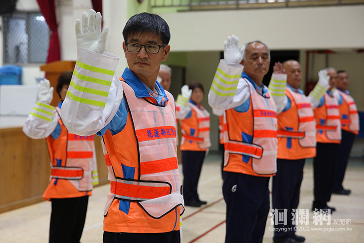 112年花蓮市上半年巡守人員常訓 睽違兩年隊員們