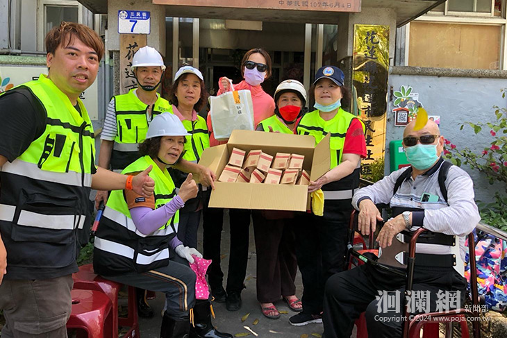 曾記麻糬贈消防局點心感謝救災人員辛勞