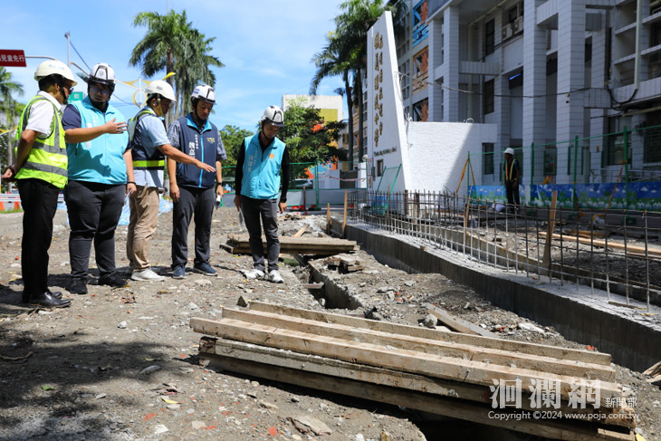魏嘉彥視察明義國小通學步道工程 打造安全友善