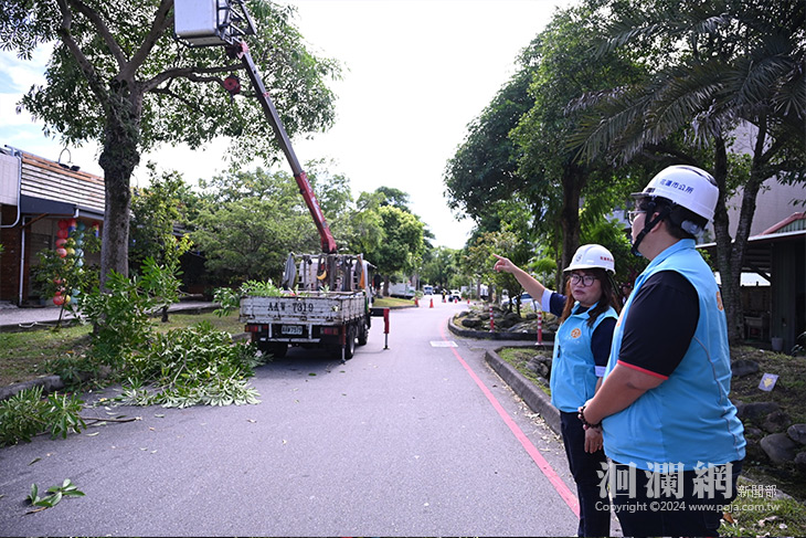 凱米颱風步步接近  市公所修樹整備減少災害發生