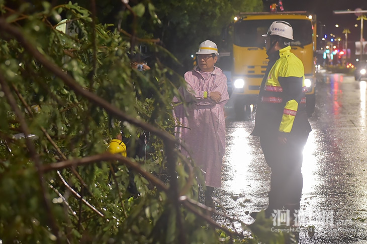 凱米颱風強襲花蓮釀災情 魏嘉彥漏夜勘災全力復