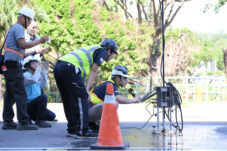日商公司義氣為花蓮道路做健檢 今進行二階段鑽