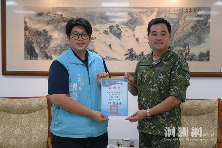 感謝官兵支援救災 魏嘉彥訪駐軍部隊慰問