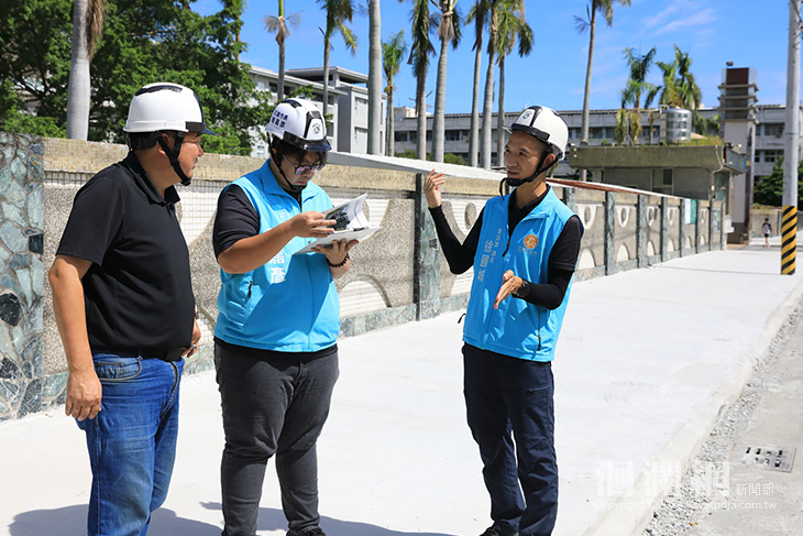 國風國中人行道及路面改善工程進度三成 魏嘉彥