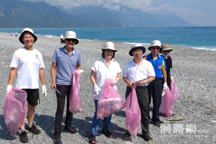 擁抱海洋 永續前行 中營公司七星潭聯合淨灘