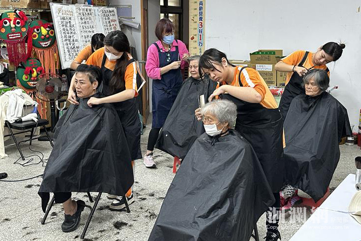 助花蓮長照永續 星耀能源提供銀髮族剪髮服務