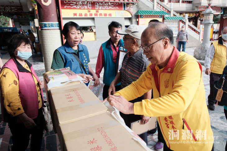 勝安宮捐贈1000公斤白米助地方弱勢 並邀請大家